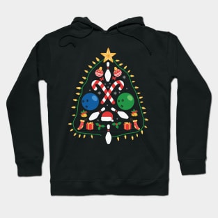 Bowling christmas tree Hoodie